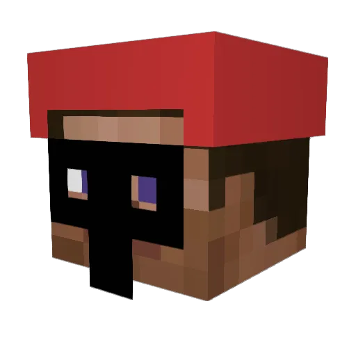 MrSlothman79 Minecraft avatar head, 3D render