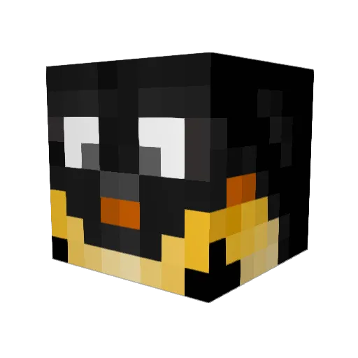 MrSluck Minecraft avatar head, 3D render