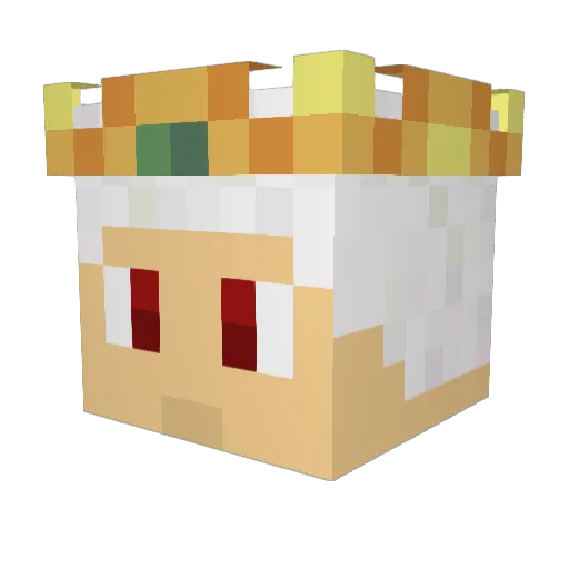 MrSlyx Minecraft avatar head, 3D render