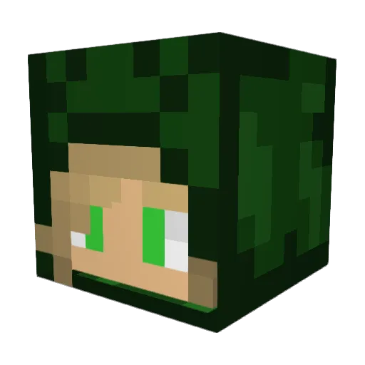 MrSmiles122 Minecraft avatar head, 3D render
