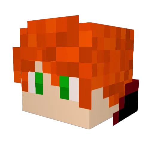 MrSnaf0u Minecraft avatar head, 3D render