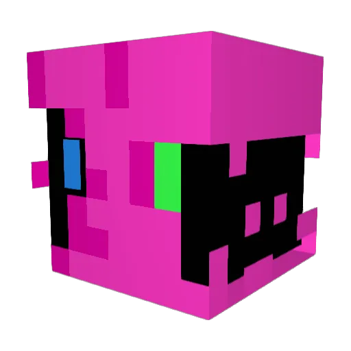 MrSnailys Minecraft avatar head, 3D render
