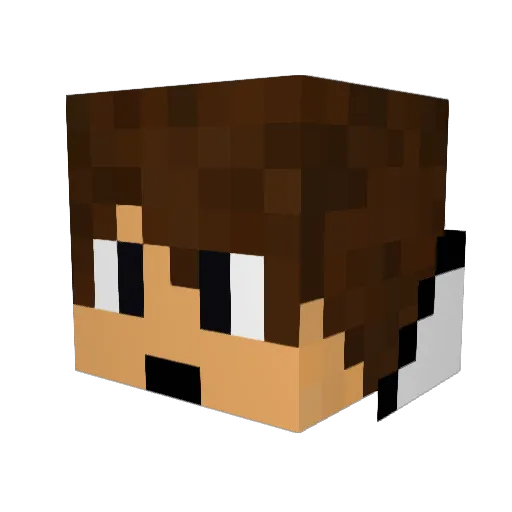 MrSnake9 Minecraft avatar head, 3D render