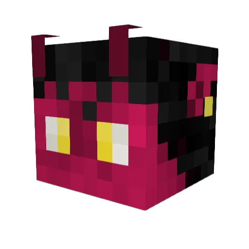 MrSnek Minecraft avatar head, 3D render
