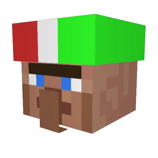 MrSnowww Minecraft avatar head, 3D render