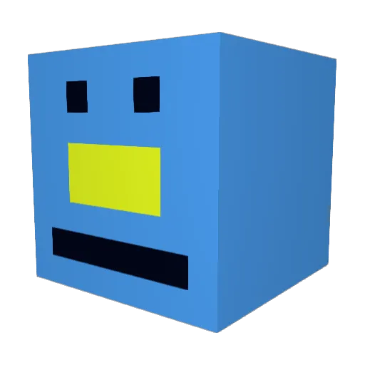 MrSpoops Minecraft avatar head, 3D render