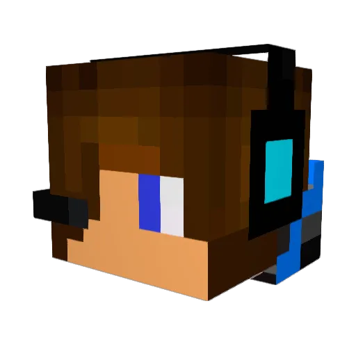 MrSprankls Minecraft avatar head, 3D render