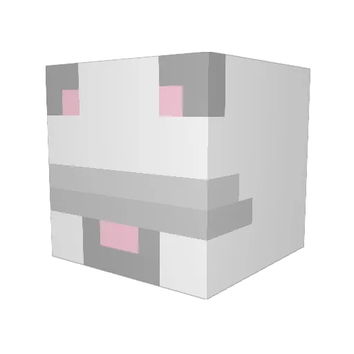 MrSpry Minecraft avatar head, 3D render
