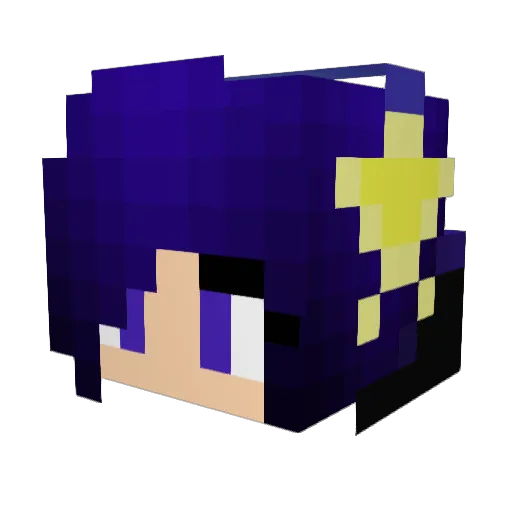 MrSqeeb Minecraft avatar head, 3D render