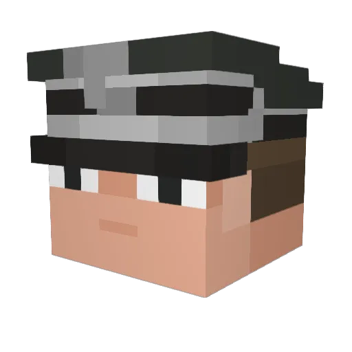 MrSqueaks69 Minecraft avatar head, 3D render