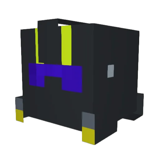 MrSqueegs Minecraft avatar head, 3D render
