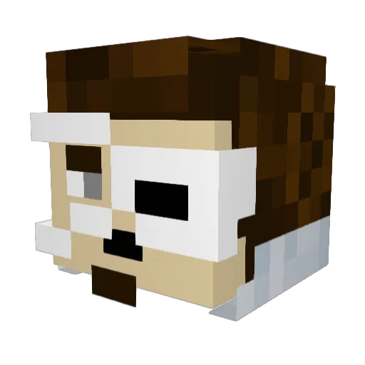 MrSquiddyVR Minecraft avatar head, 3D render