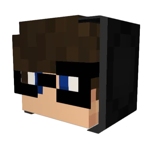 MrSquishyTaco Minecraft avatar head, 3D render