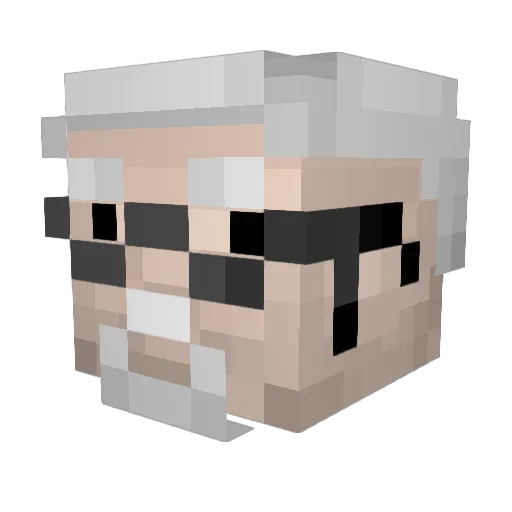 MrStarBuckClaw Minecraft avatar head, 3D render