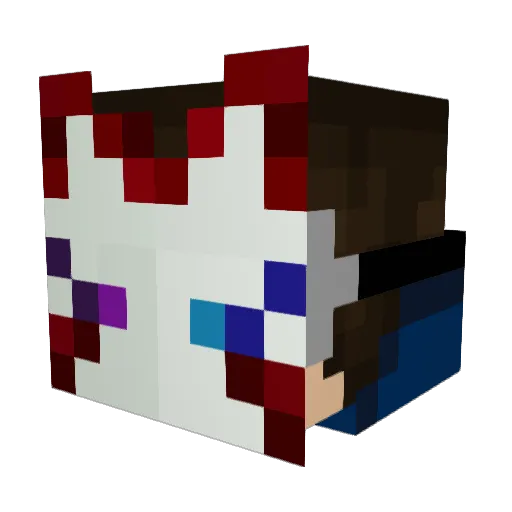 MrStarStream Minecraft avatar head, 3D render