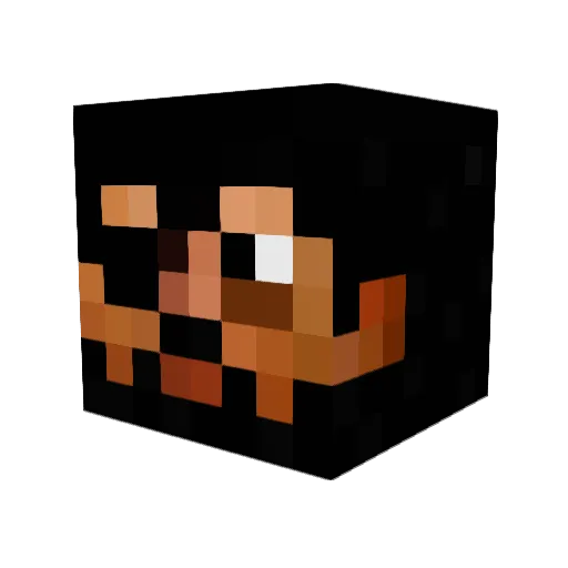 MrSteelCraft Minecraft avatar head, 3D render