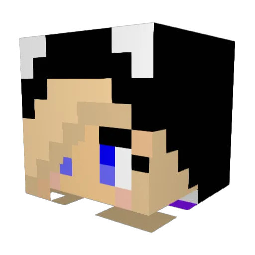 MrSteve Minecraft avatar head, 3D render