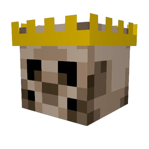 MrSticko Minecraft avatar head, 3D render