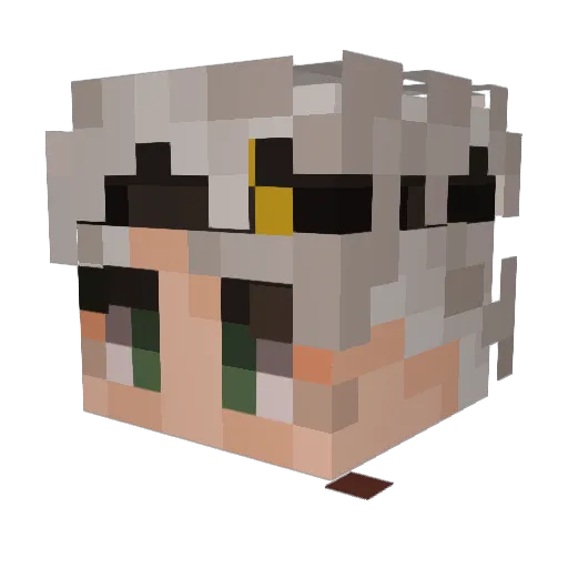 MrStormGaming Minecraft avatar head, 3D render