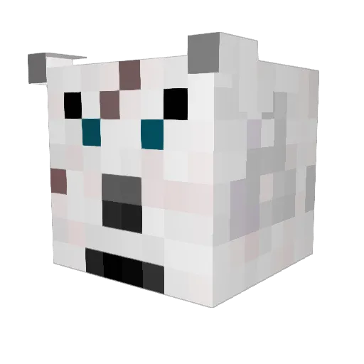 MrStrongBad Minecraft avatar head, 3D render