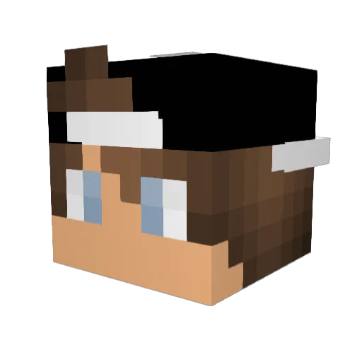 MrSuite Minecraft avatar head, 3D render
