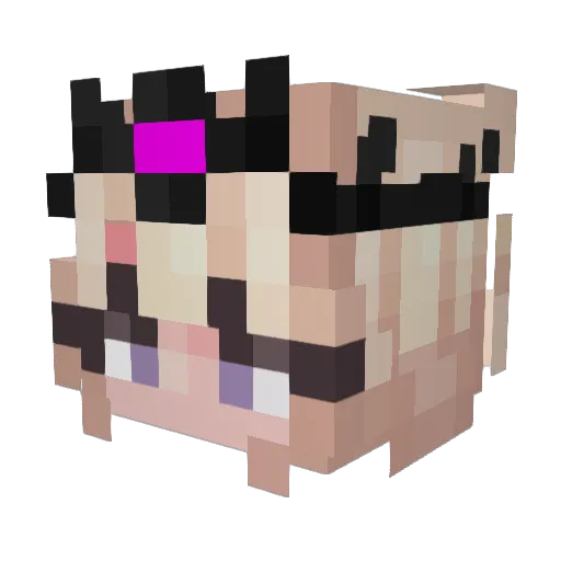 MrSuperGood Minecraft avatar head, 3D render