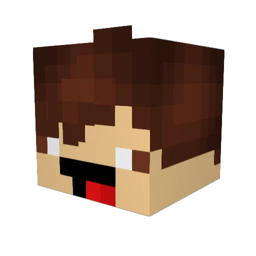 MrSwag69 Minecraft avatar head, 3D render