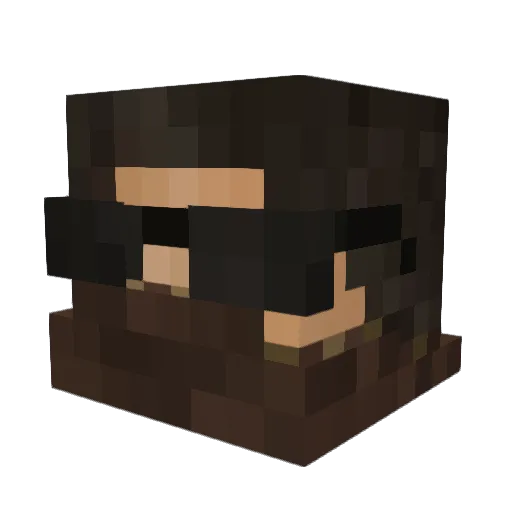 MrSweetDick Minecraft avatar head, 3D render