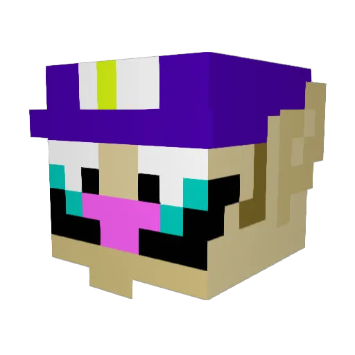 MrSymonds Minecraft avatar head, 3D render