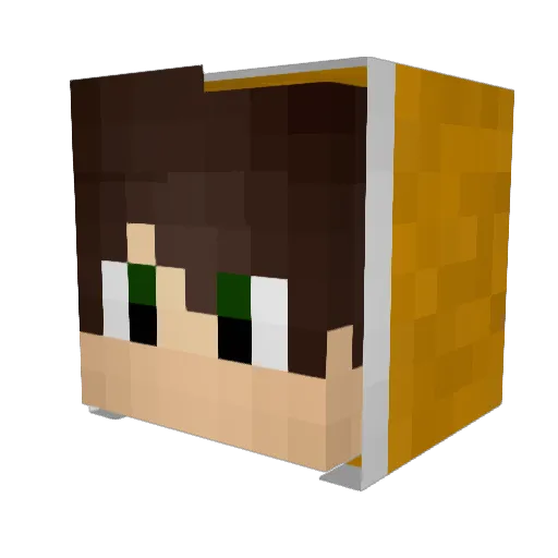 MrSzati Minecraft avatar head, 3D render