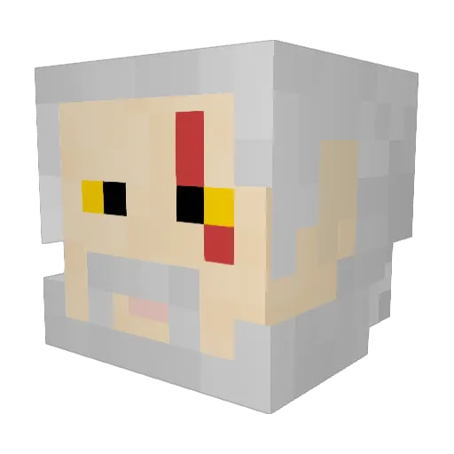 MrTJ11 Minecraft avatar head, 3D render