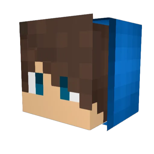 MrTJ33 Minecraft avatar head, 3D render