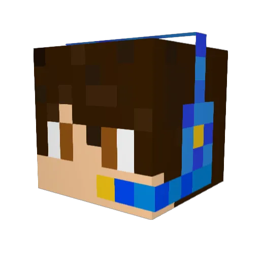 MrT_Gaming123 Minecraft avatar head, 3D render