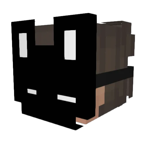 MrTa1ga Minecraft avatar head, 3D render