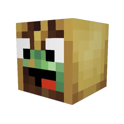 MrTacoo Minecraft avatar head, 3D render