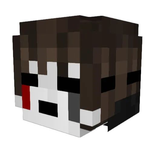 MrTaint Minecraft avatar head, 3D render