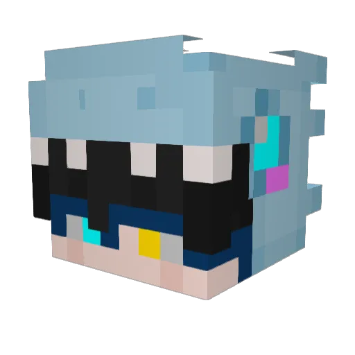 MrTaiyo Minecraft avatar head, 3D render