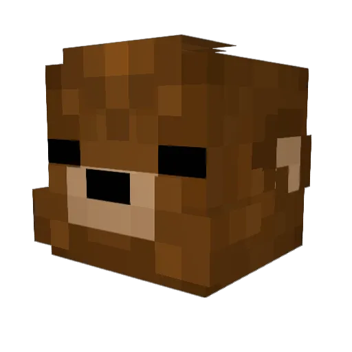 MrTantrill Minecraft avatar head, 3D render