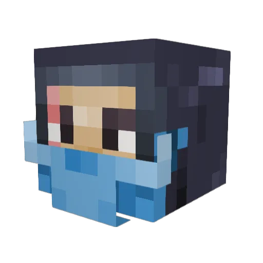 MrTatoHead Minecraft avatar head, 3D render