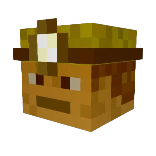 MrTea1 Minecraft avatar head, 3D render