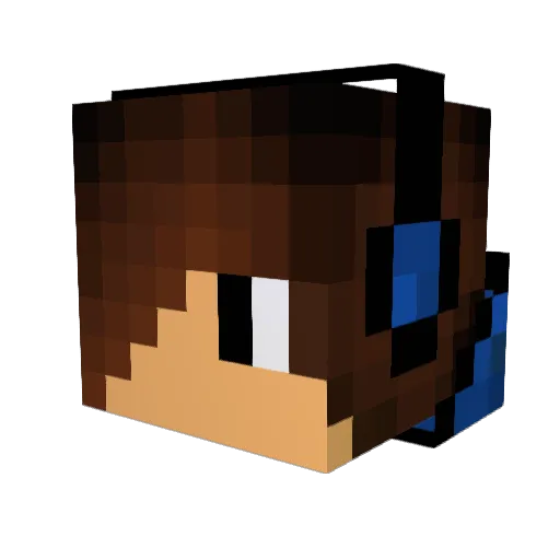 MrTelango Minecraft avatar head, 3D render
