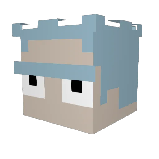 MrTennaville Minecraft avatar head, 3D render