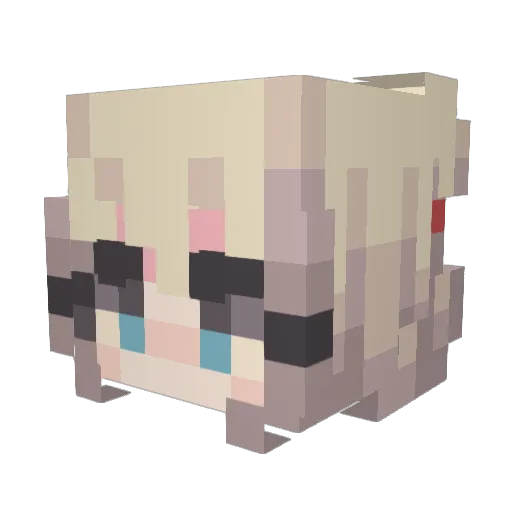 MrTeufelHunden Minecraft avatar head, 3D render