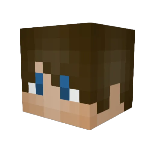 MrThePVPers Minecraft avatar head, 3D render