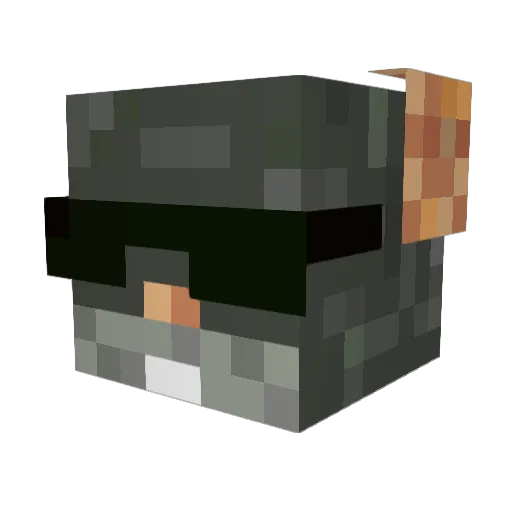 MrTheRat Minecraft avatar head, 3D render