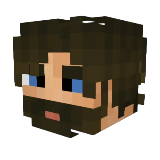 MrThom71 Minecraft avatar head, 3D render