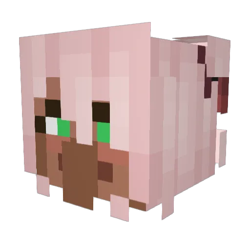 MrTi96 Minecraft avatar head, 3D render