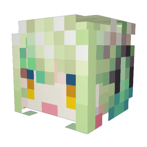 MrTickle2001 Minecraft avatar head, 3D render