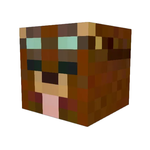MrTickleAlt_3 Minecraft avatar head, 3D render