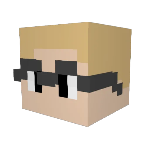 MrTimSir Minecraft avatar head, 3D render